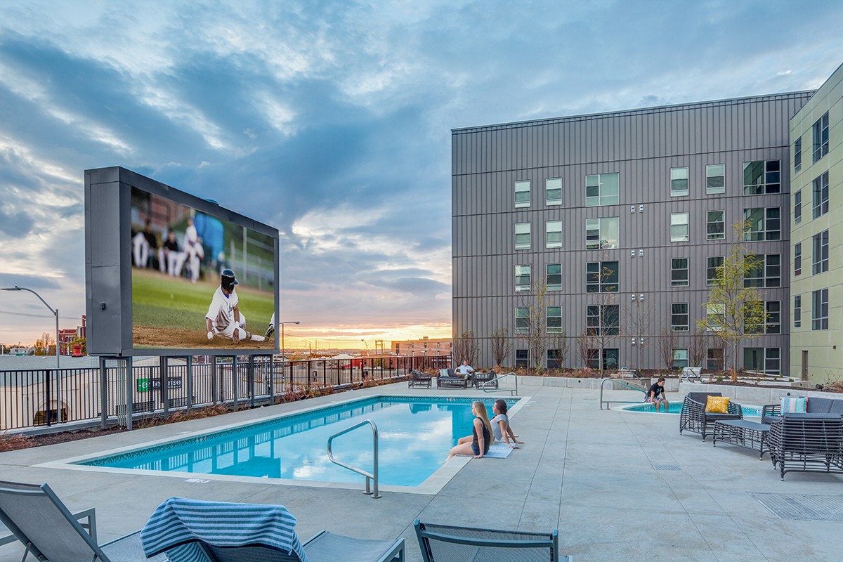 architectural photography, photographer, exterior photography, matt dula, student housing